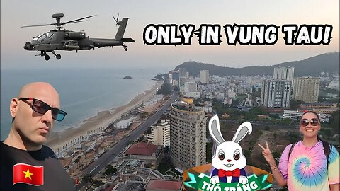 Only in Vung Tau Vietnam: A School Inside a Café, Helicopter Drills & a Trippy Theme Park! 🇻🇳