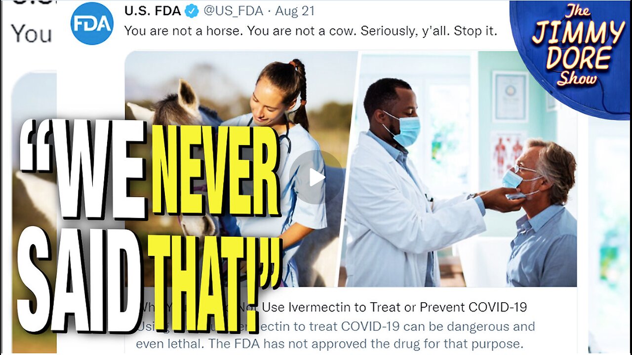 FDA Admits To Gaslighting About Ivermectin