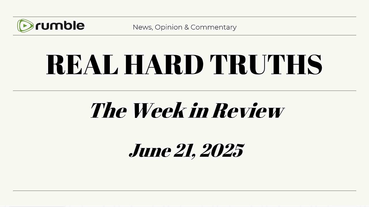 LIVE - Week in review - 6/21/25