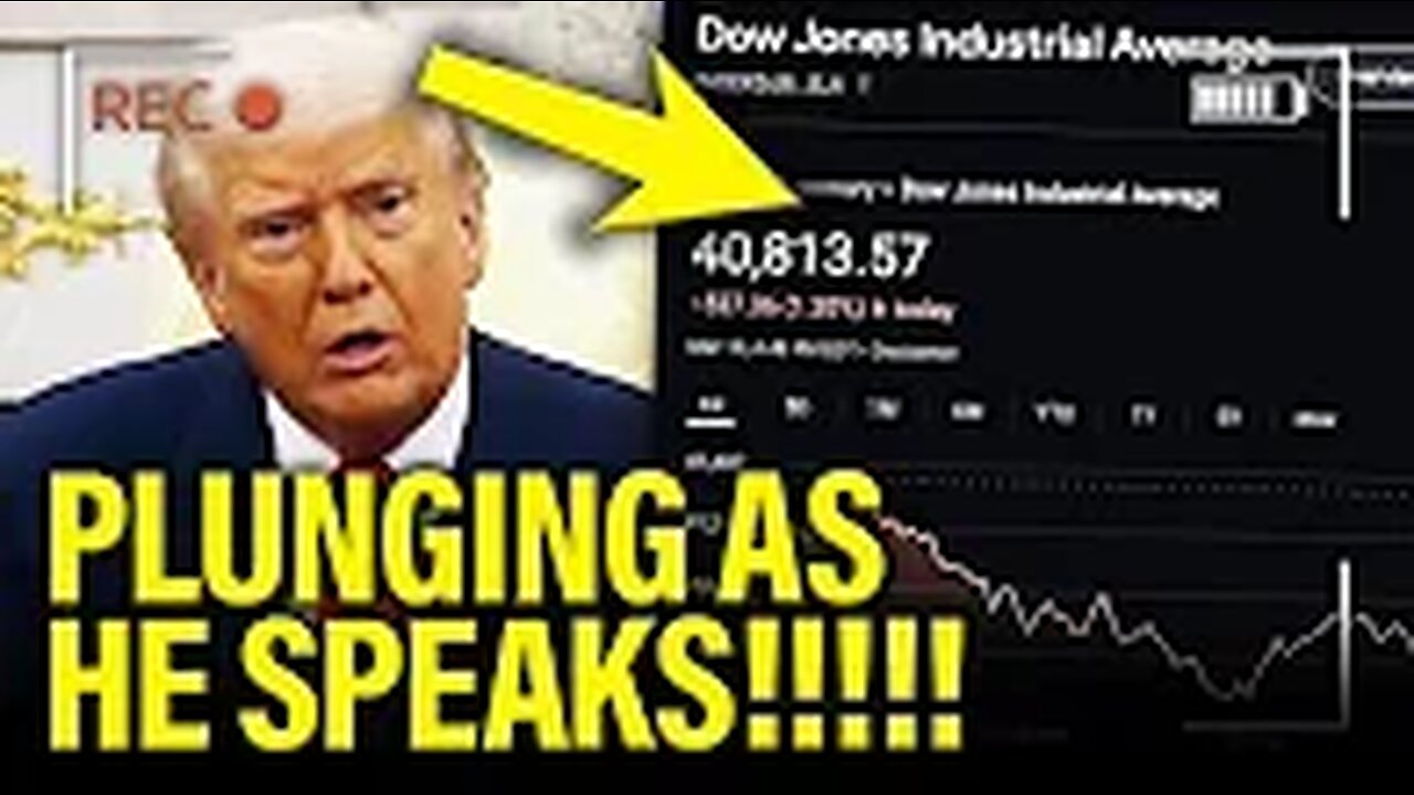 Trump sends MARKET INTO FREE FALL after OFF THE RAILS presser