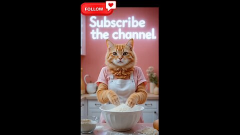 #The cat makes pizza القطة تصنع البيتزا #إضغط_متابعة