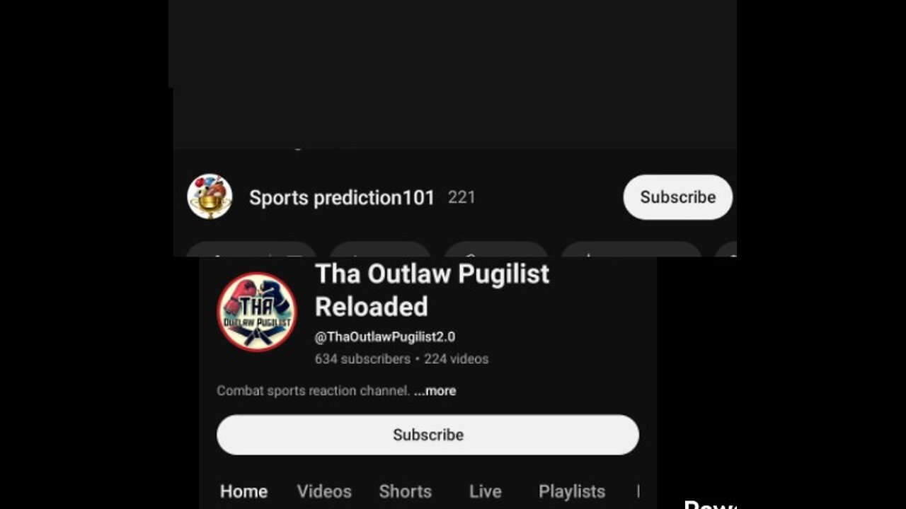 I have a few questions for Sports Prediction 101 and The Outlaw Pugilist 2.0.