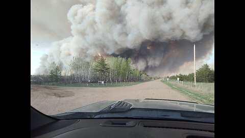 Massive Out Of Control Wildfire