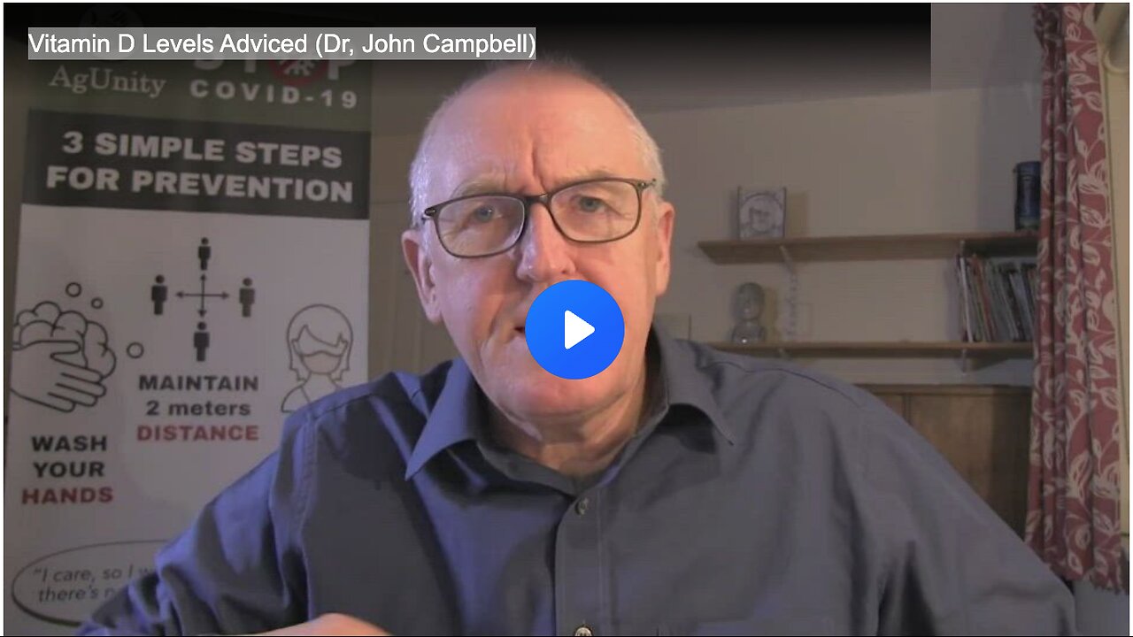 Vitamin D Levels Adviced (Dr, John Campbell)