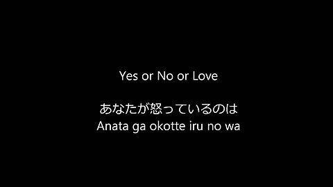 Yes Or No Or Love By Chatmonchy