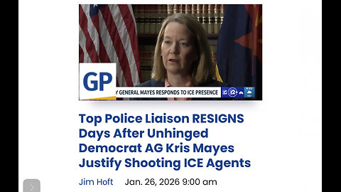 Top Police Liaison RESIGNS Days After Unhinged Democrat AG Kris Mayes Justify Shooting ICE Agents