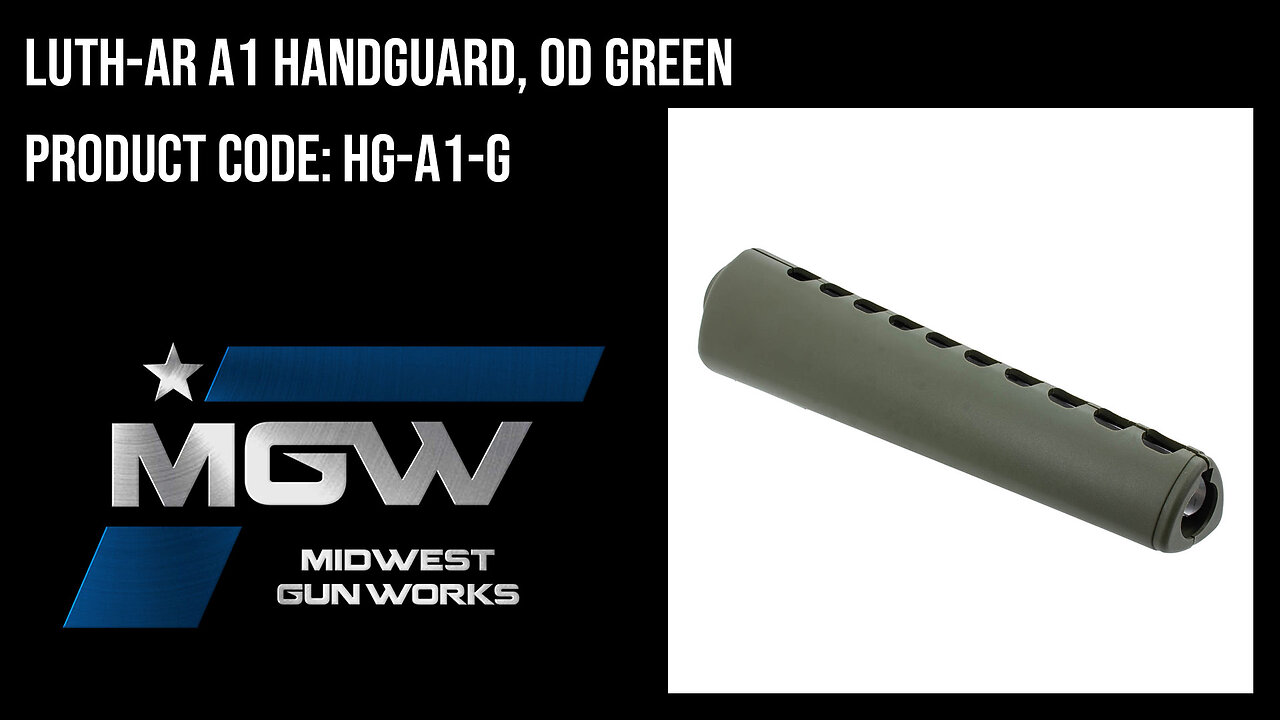 LUTH-AR A1 Handguard, OD Green - HG-A1-G