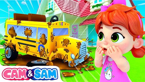 Wheels on the Toy Bus 🚌 Tidy Up & Clean 🧼 Songs for Kids + more Nursery Rhymes | Cam & Sam