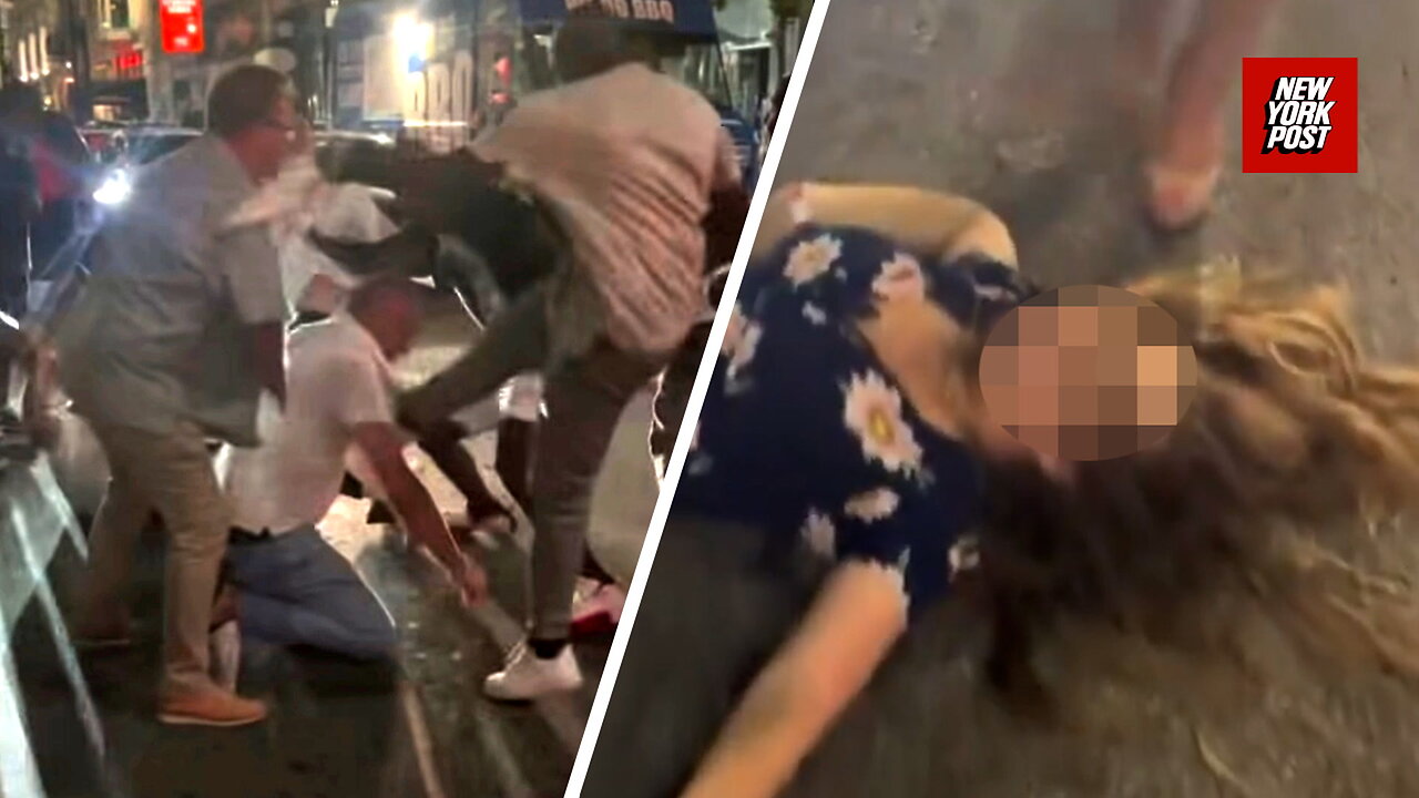 Sickening video shows woman knocked out COLD, amid huge brawl in Cincinnati