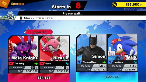 SSBU Online Spectator Mode with Special Characters Quickie 1/25/26