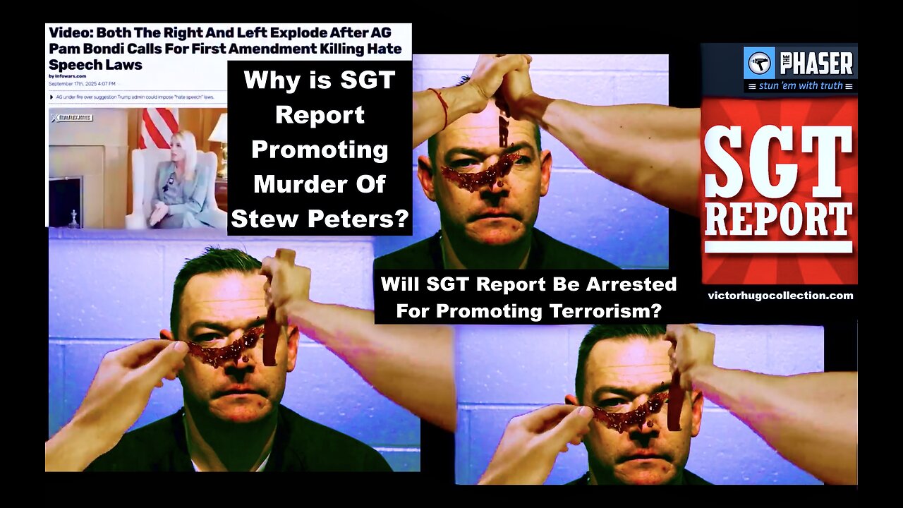 Pam Bondi Joins Jim Fetzer Censorship Crusade SGT Report Faces Arrest Promoting Stew Peters Murder