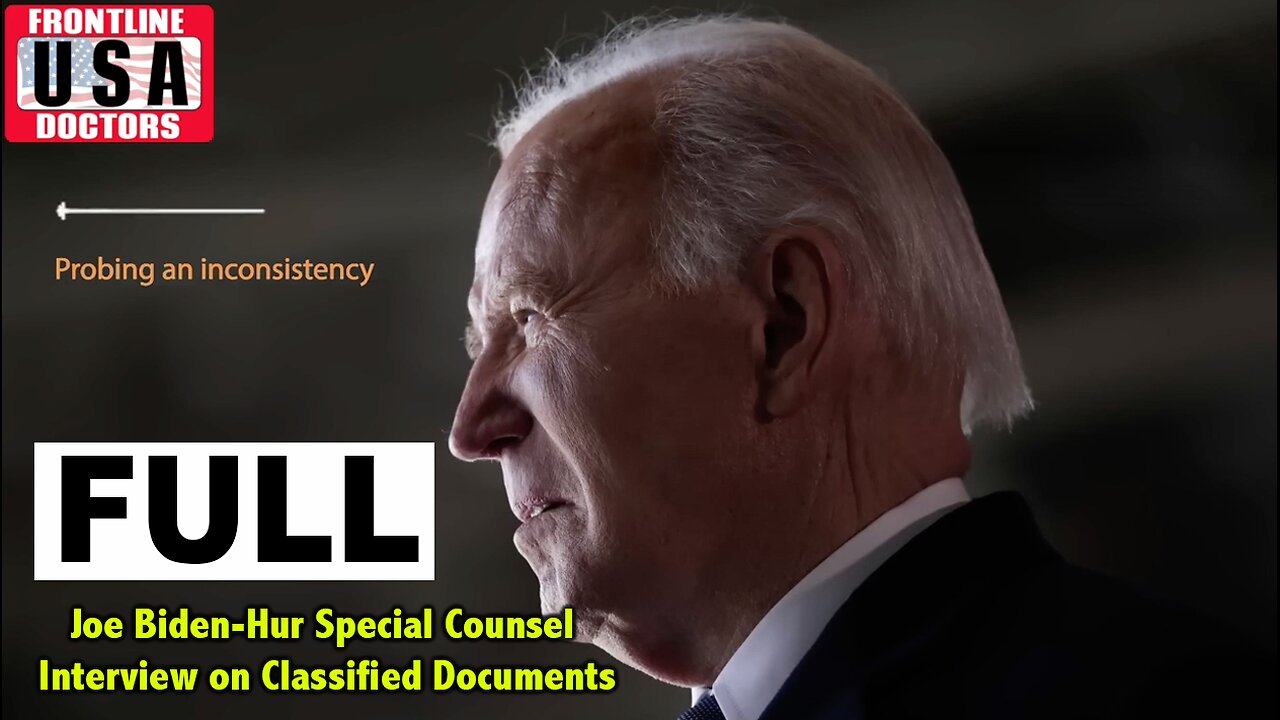 Full Joe Biden-Robert Hur (Special Counsel)Interview on Classified Documents, October 2023