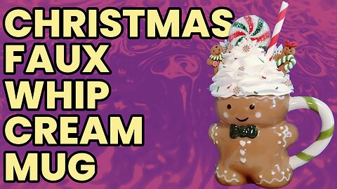 Christmas Faux Whip Cream Mug