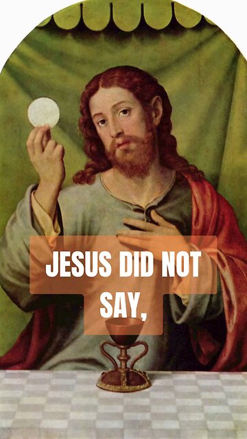 EUCHARIST REAL PRESENCE JESUS FLESH & BLOOD #truth #jesus #mary #ihs #church #bible #christian #sai