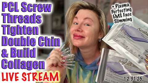 Live PCL Screw Threads Tighten Double Chin & Build Collagen, AceCosm.com and code Jessica10 Saves