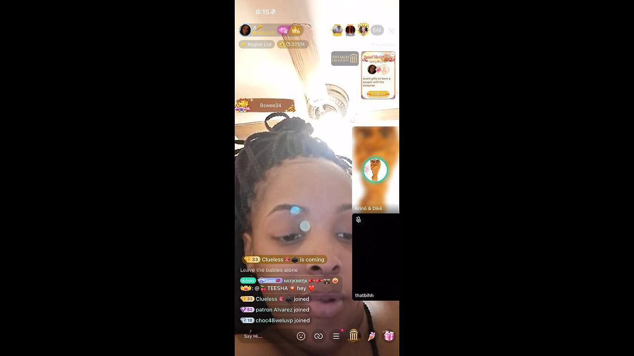 B🔑(keys) goes live .Gets into it w/YumKandii🍭😻💨 3/14/25 pt.2