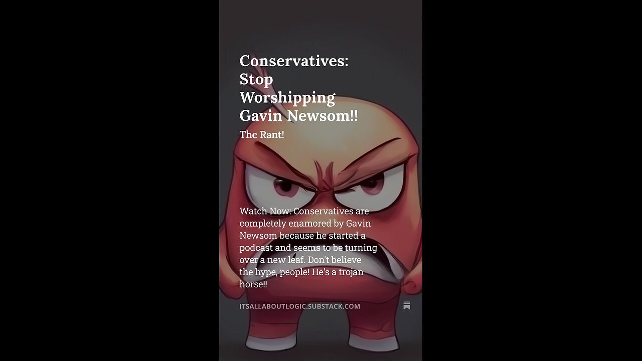 Conservatives: Stop Worshipping Gavin Newsom!!