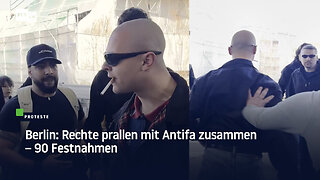 Berlin: Rechte prallen mit Antifa zusammen – 90 Festnahmen