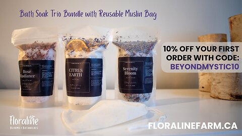 🛁 FLORALINE NEW Botanical Bath Soak Trio Bundle! 