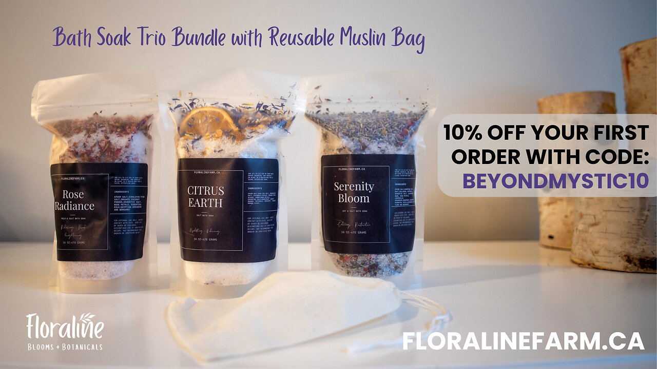 🛁 FLORALINE NEW Botanical Bath Soak Trio Bundle!