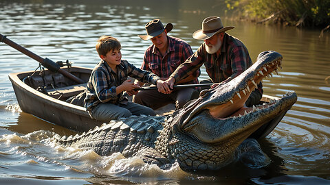 Gator Hunting With Grandpa And Dad