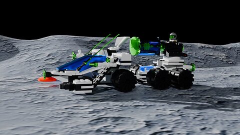 3D Lego Animation - Space Vehicle Exploration Gone Wrong!