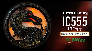 3D Printed Breathing IC555 LED Trophy