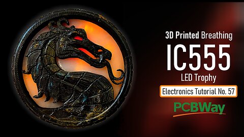 3D Printed Breathing IC555 LED Trophy