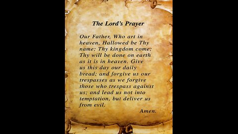 08/8/2025 The Lords Prayer