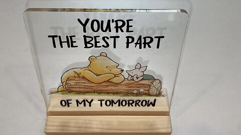 Look at UnBoXing You're the Best Part Acrylic Office Home Signs Decorations 4 x 4 Inches