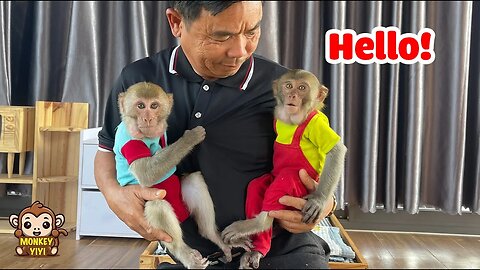 YiYi and YinYin are thrilled to join Grandpa in their new video