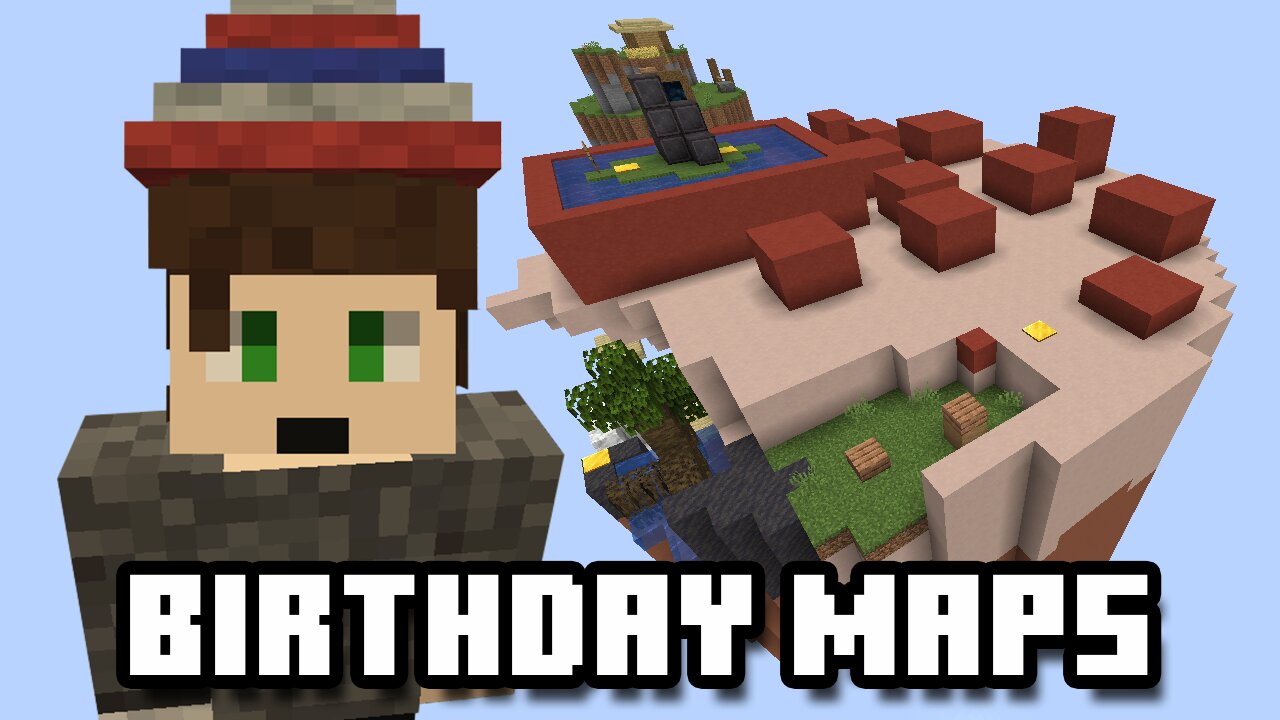 Playing Minecraft Birthday Maps, but it's not my birthday! [Custom Map]