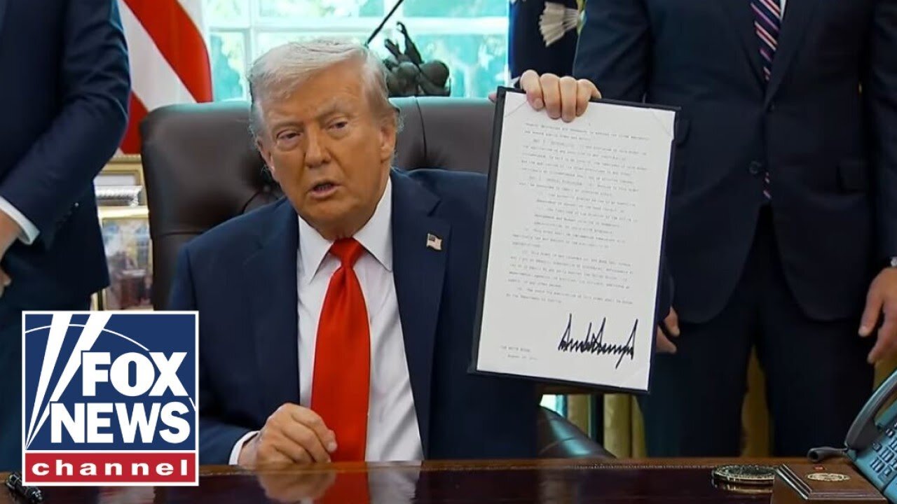 Trump signs executive order to crack down on flag burning
