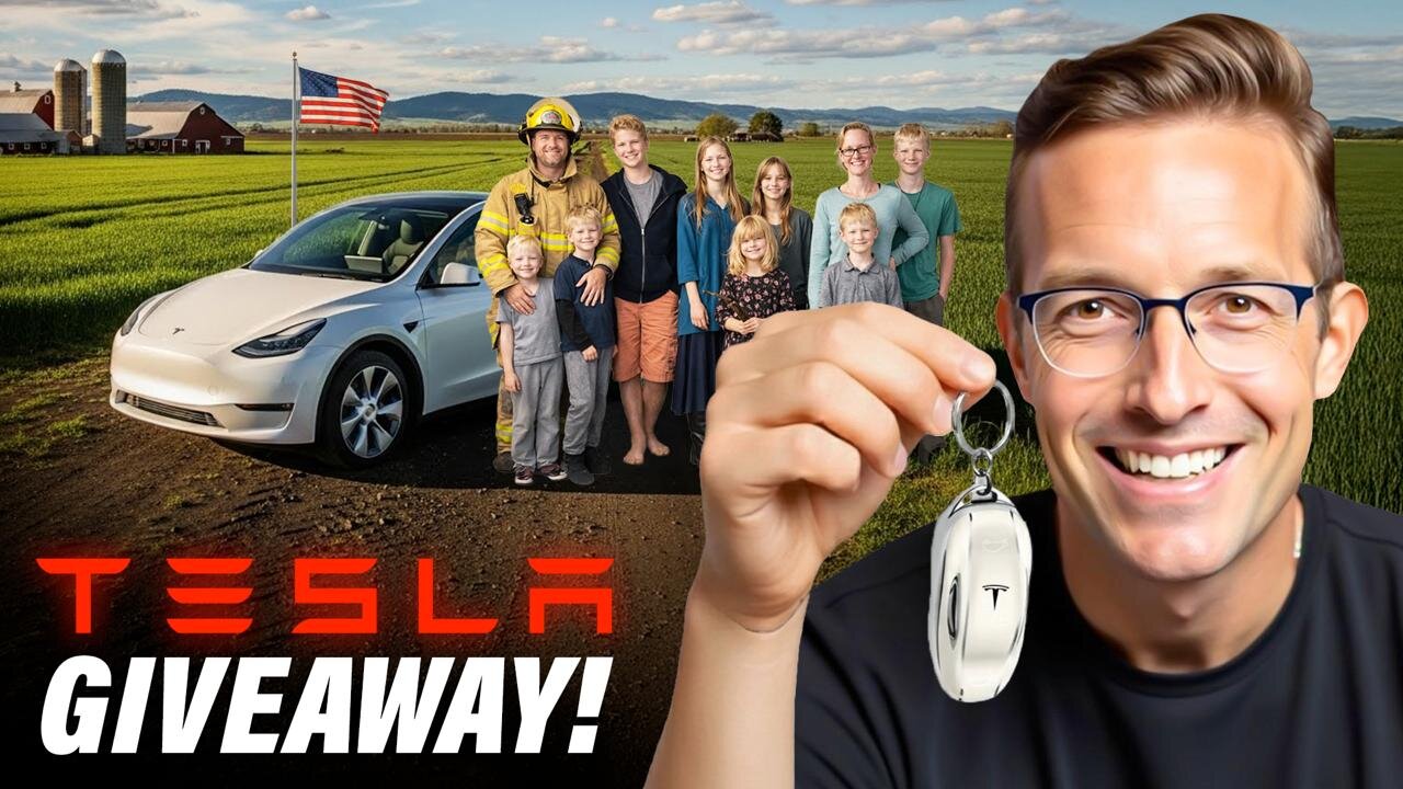 I Gave A New Tesla To A Random Subscriber, It Was Awesome… I Love You All & Merry Christmas