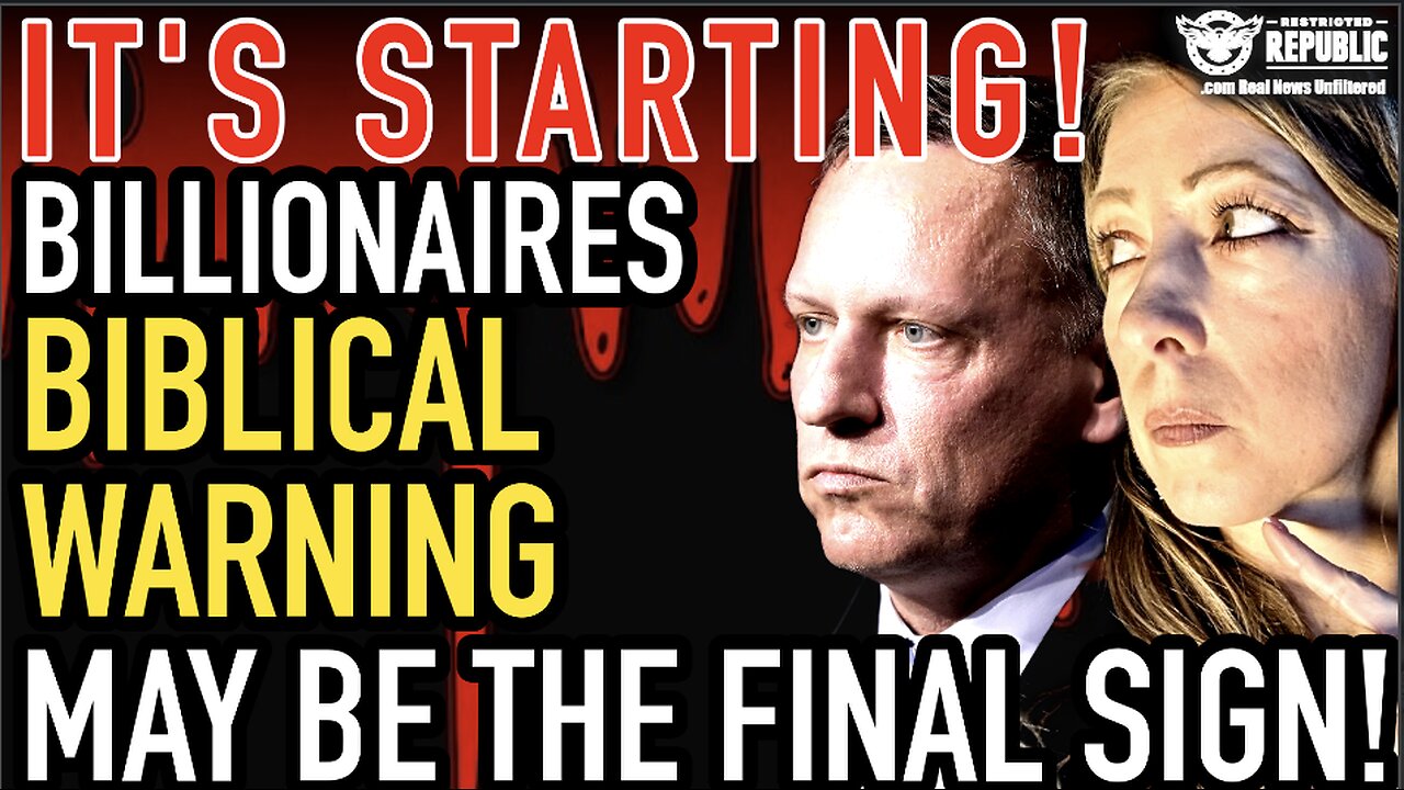 It’s Starting! Billionaires Biblical Warning May Be The Final Sign! I Can’t Believe He Just Said It!