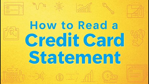 How to Read a Credit Card Statement