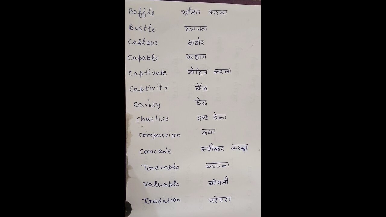 Difficult words # Manglagarg