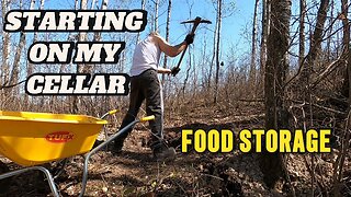 OFF GRID ROOT CELLAR BUILD - The Beginning
