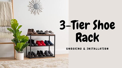 3-Tier Shoe Rack and Bench