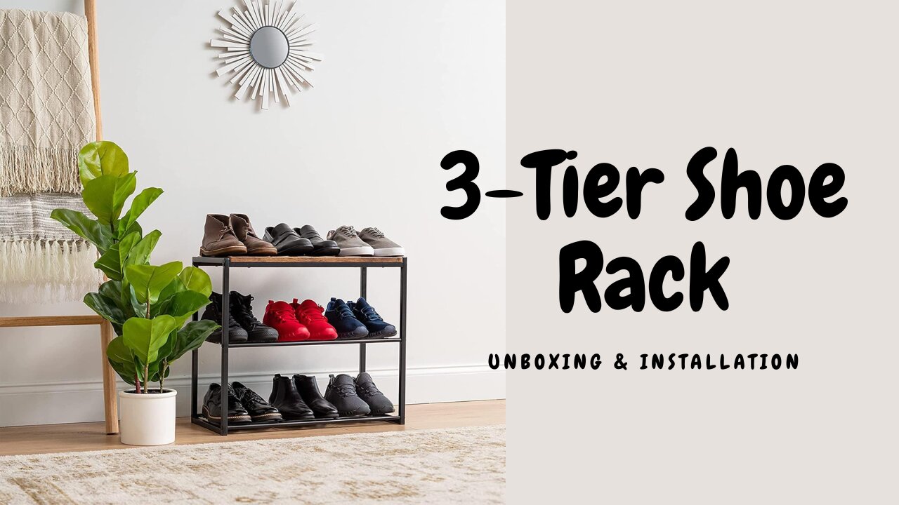 3-Tier Shoe Rack and Bench
