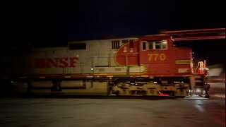 BNSF 770 Fakebonnet Leader, Norfolk Southern and GEO Car - Hinckley Subdivision