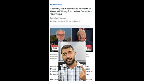 Ford UNLEASHES on Trump: "Most Disliked Politician in the World for Canadians!