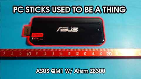 Using a PC STICK in 202X! | ASUS QM1 Z8300 gaming and self-hosting