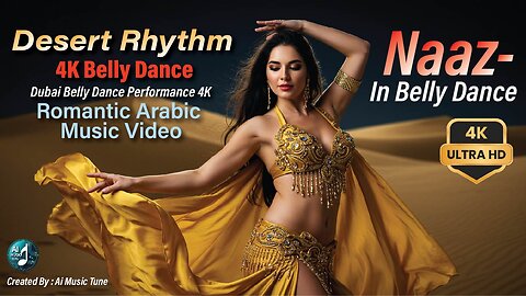 Desert Rhythm of My Heart | Dubai Belly Dance Performance 4K | Romantic Arabic Music Video | Naaz-