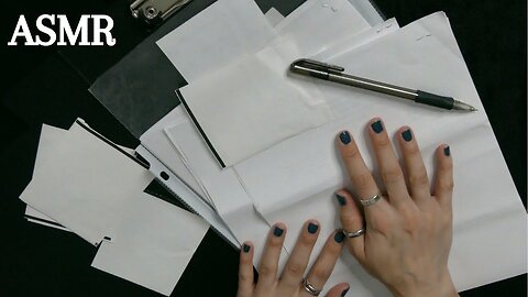 ASMR Paper Sounds (whispers, crinkles, rummaging, scissors)