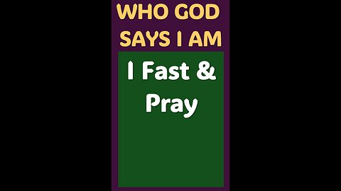 I FAST & PRAY #wordofgod #power #Jesus #miracle #God #pray #healing #fast #unbelief #faith