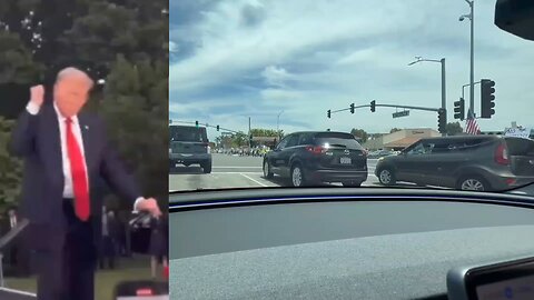 Meanwhile, in Laguna Hills, CA: Protest on El Toro Rd with some EXCELLENT MUSIC 🕺