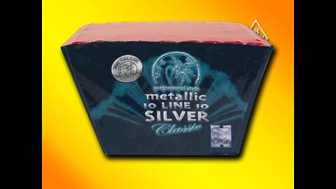 BKV - Metallic Classic Silver 10 By 10 - Vuurwerk Cake