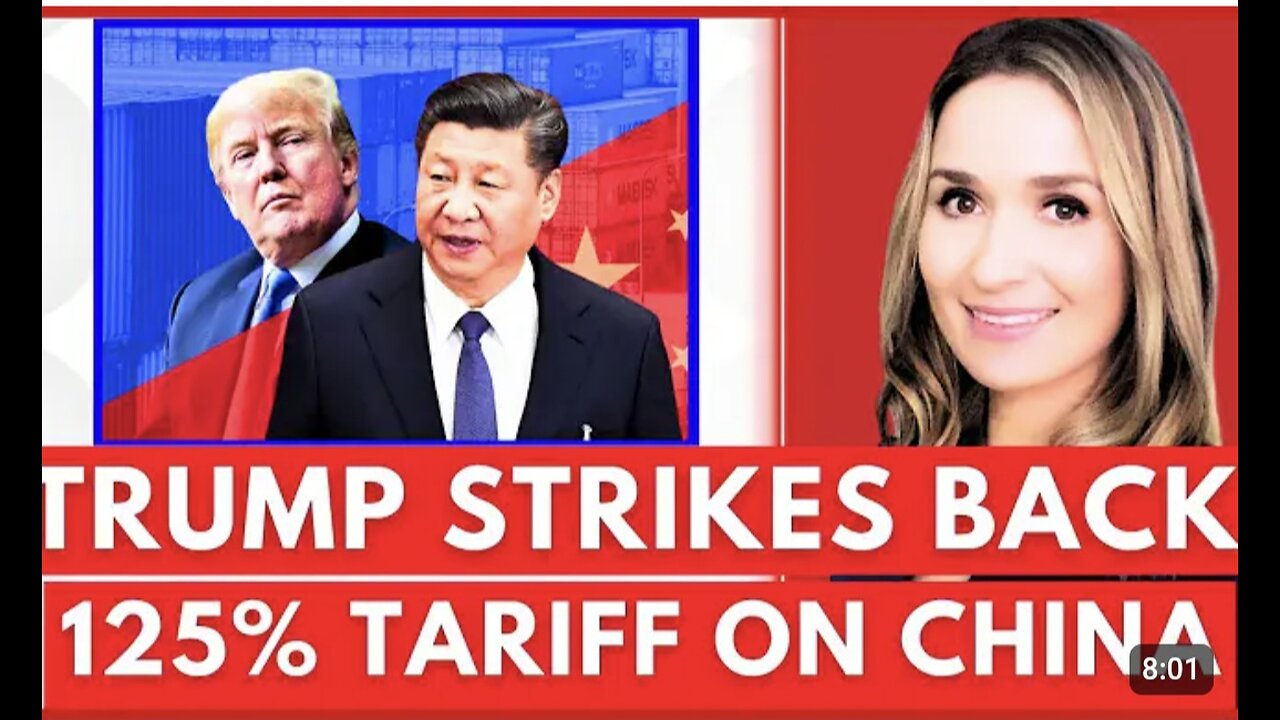 🔴 125% TARIFF ON CHINA: Trump Escalates, Leaves NO Off-Ramp as China Refuses to Back Down