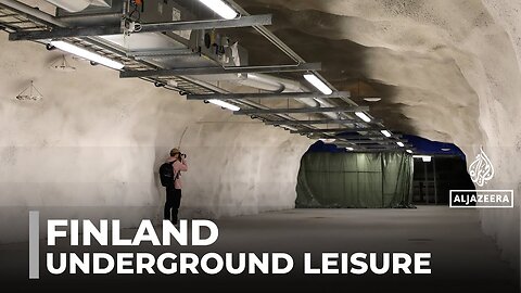 Finland's underground city: Residents use bomb shelter for leisure activities